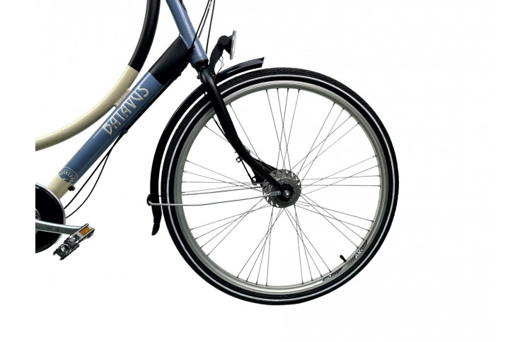 Damesfiets Batavus Lyng 28"/56cm/Blauw-zwart-wit