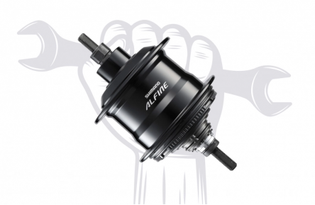 Vervanging van de shifter voor een naafversnelling met afstelling. Onderdelen en verbruiksmaterialen worden apart in rekening gebracht.