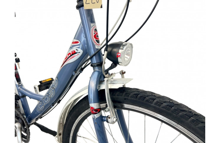 Damesfiets Cross Laguna w/grey/al/26/sity/46cm