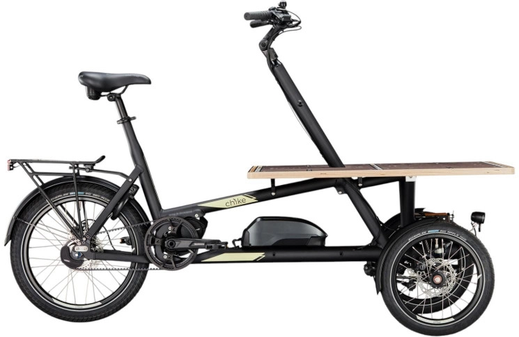 chike Elektrische cargofiets e-Cargo №1 16"-20"/50cm/5/schwarz - zand mat/02301011