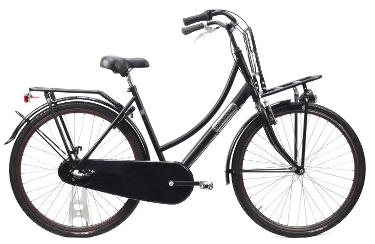 Transportfiets Popal 28" M/53 mat zwart