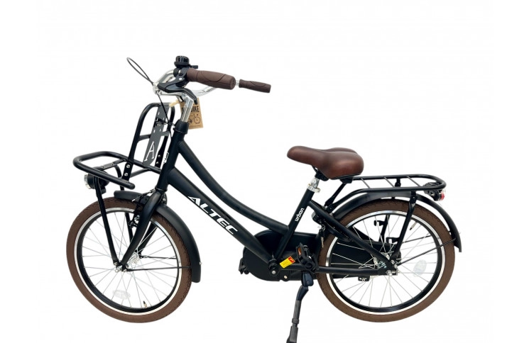 Meisjesfiets Altec Urban 20/32cm/Transportfiets Mat Zwart