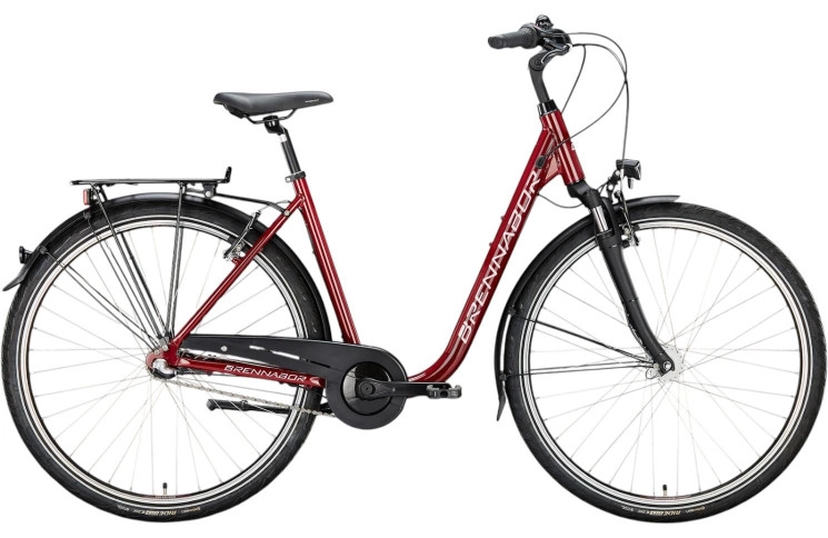 BRENNABOR City bike C-24 28"/50cm-M/3/night red - rose/02506657
