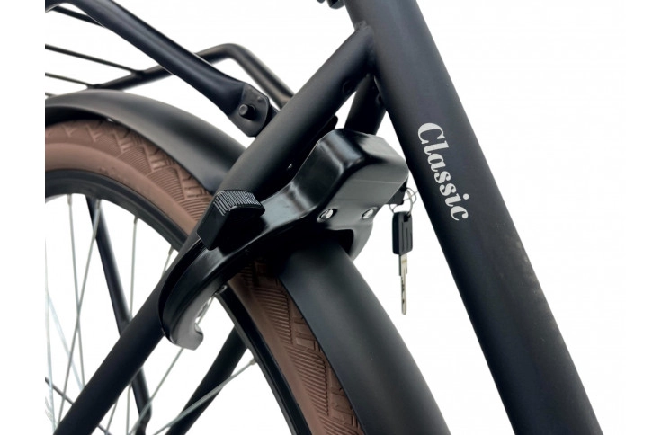 Damesfiets Altec Classic Transportfiets 53cm Mat Zwart