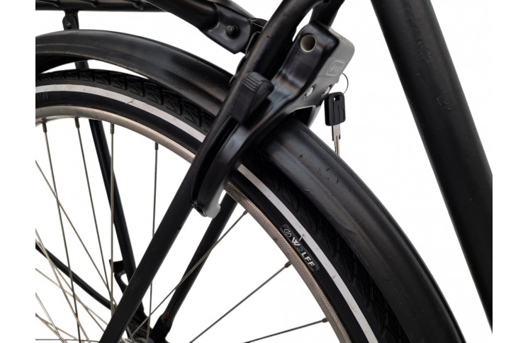 Damesfiets Black Oma 28"/56cm/zwart/transport