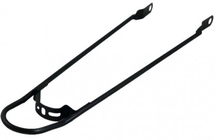 Spatbordstang 28x1 1/2 met bumper, Mat zwart