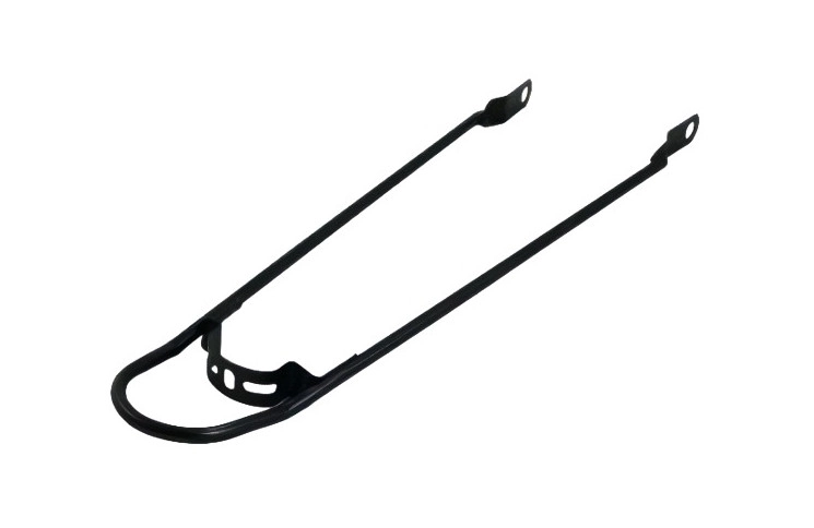 Spatbordstang 28x1 1/2 met bumper, Mat zwart