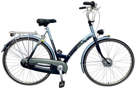 Woman's bicycle Gazelle J4F W/st/blauw/28/stad/f57